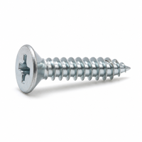 Assortiment de vis autotaraudeuses 185 pièces, vis assorties plaquées zinc pour l'entretien d'atelier, les travaux de construction en bois
