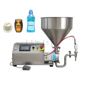 HZPK rotor pump honey oil peanut butter sauce cream cosmetic high viscosity paste glass bottle can filling machine