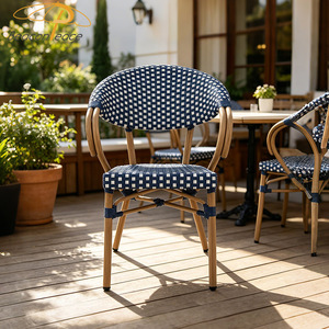 Chaises de Restaurant Empilables Vintage pour Extérieur Mobilier de Jardin en Rotin Chaise de Salle à Manger Chaises Bistro Café Français - Product Image 2