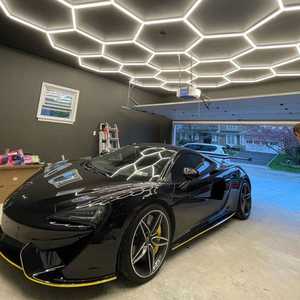 SUEZ LED 매달린 선형 조명 체육관 및 차고 샹들리에 조명 패널 워크샵 사무실 호텔 - Product Image 3