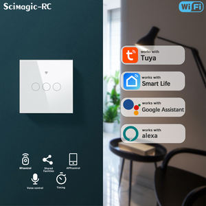 Interrupteur intelligent Wi-Fi Tuya, interrupteur tactile à 1 touche, sans fil neutre, interrupteurs muraux pour la commande vocale Alexa et Google - Product Image 6