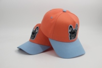 Parche bordado de alta calidad completo, sombrero de papá de 5 paneles, ala curva, gorras de béisbol deportivas no estructuradas de dos tonos, gorra con logotipo personalizado