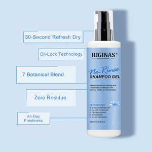 Gel Shampooing Sans Rinçage Volumisant et Contrôle du Sébum Riginas, Gel Sans Eau pour Usage Domestique, Marque Privée - Product Image 4