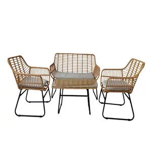 Lower price outdoor chair double seat leisure garden chair