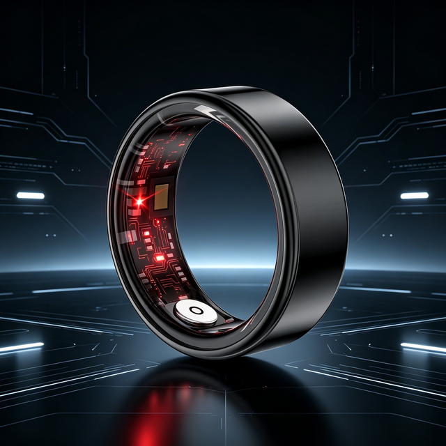2026 SR03 Smart Ring Waterproof Stainless Steel Fitness Tracker Heart Rate Blood Oxygen Sleep Monitoring Android 5-10 Days