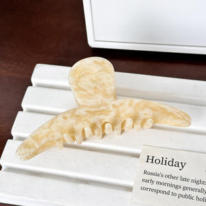 إكسسوارات شعر بمشبك من فرنسا للبيع بالجملة من DOWELL للفتيات ، مشبك مخلبي من الأسيتات والحفلات الأنيقة والحلوى من حجر الراين ، مشبك بسيط لطيف - Product Image 6