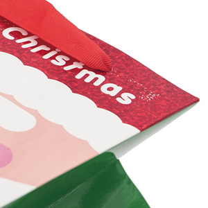 Venta al por mayor de bolsas de papel kraft de estilo clásico con logotipo impreso personalizado superventas embalaje de regalo de Navidad - Product Image 3