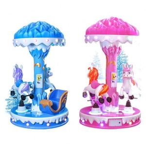 Three-Seater Carousel Glass Fiber Electric Rocking Horse Coin-Operated Kids' Vending <b>Machine</b> with 1 Year Warranty - Product Image 6