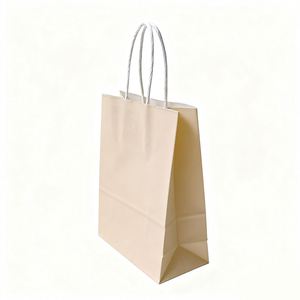 Bolsa de Papel Kraft para Compras de Color Amarillo Liso con Asas, Impresa Personalizada 2026 - Product Image 5