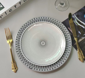 Creative Eco-Friendly Bone China Bowl and Dish Set with Customized Pattern Modern Luxury Dinnerware for Presents Double <b>Plate</b> - Product Image 2