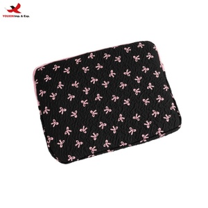 New Design Laptop Bag Fashionable Large Capacity <b>Cute</b> Bow Travel Portable Soft Laptop Storage Bag for Girls RTS Bulk Mixed Order - Product Image 1