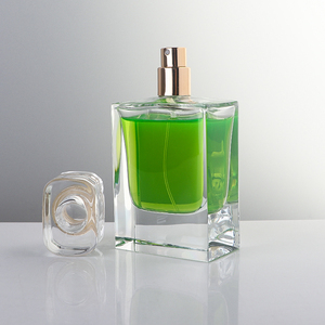 Botella de Perfume de Vidrio Transparente Cuadrada y Plana de 60 ml <span class=keywords><strong>con</strong></span> Tapa de Cristal, Caja de Regalo de Lujo para Fragancias de Alta Gama - Product Image 3