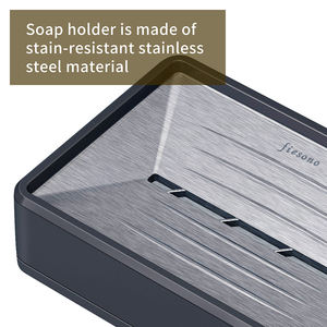 Moderno portabicchieri in alluminio con supporto in metallo <span class=keywords><strong>a</strong></span> <span class=keywords><strong>ventosa</strong></span> portapone per il bagno o l'organizzatore del Desktop dell'hotel - Product Image 5