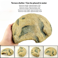 Résine Reptile Gecko Hide Cave Fish Tank Aquarium Cave Animal Hides Hideout Box pour Lézard Araignée Serpent et Gecko