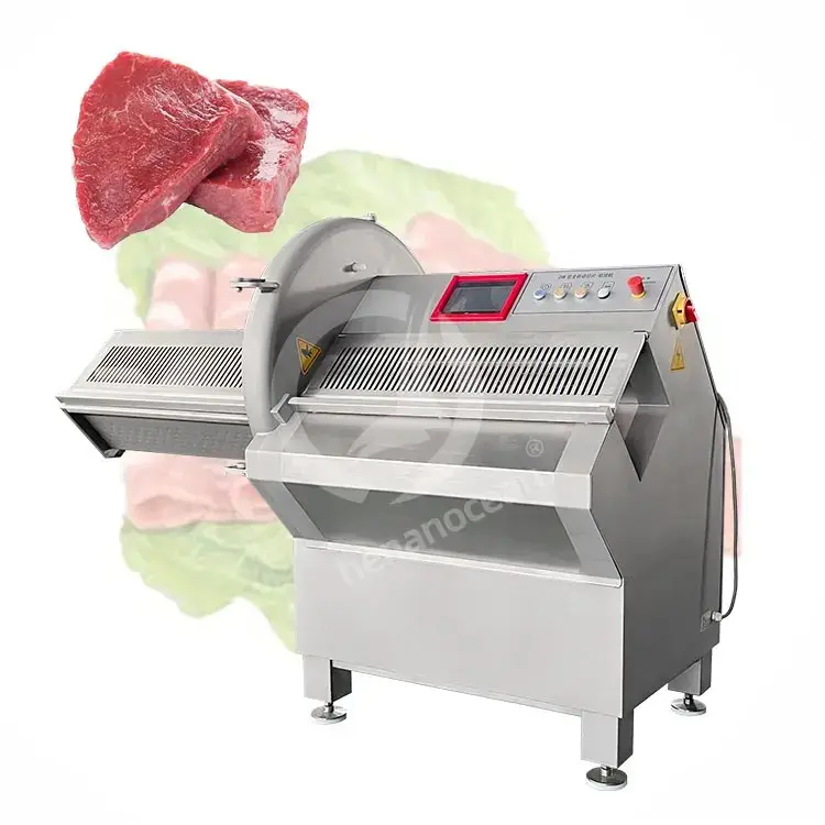 Machine de découpe de viande congelée d'agneau porc commerciale entièrement automatique trancheuse trancheuse de viande de boeuf congelée