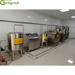 Genyond nhà máy pasteurizador homogenizer UHT thanh trùng dây chuyền sản xuất sữa 1000L nhà máy chế biến sữa sữa