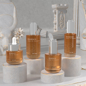 Tùy chỉnh bao bì mỹ phẩm đặt kính <span class=keywords><strong>container</strong></span> 30ml 50ml <span class=keywords><strong>100ml</strong></span> 120ml Rỗng huyết thanh sang trọng Lotion kính nhỏ giọt chai chăm sóc da bộ - Product Image 3