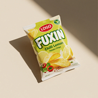 Sachets d'emballage alimentaire personnalisés imprimés, scellés à l'arrière, anti-humidité, pour chips et biscuits
