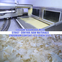 Gélatine de poisson de qualité softgel, halal, non bovine, type B, poudre de gélatine 8-60 mesh pour capsules molles