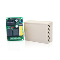 YET402PC 220V Récepteur sans fil à deux canaux et ensemble de télécommande 433/315mhz Alarmes Portes Télécommande RF