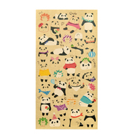 Feuille d'autocollants décoratifs de dessins animés imprimés en CMJN, papier autocollant pour scrapbooking, voyage, bricolage