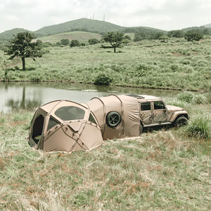 Tente de <span class=keywords><strong>camping</strong></span> imperméable pour 3-4 personnes, tunnel, pour location de voiture en plein air, OEM - Product Image 1