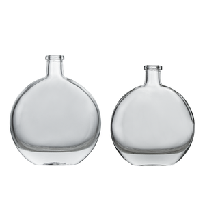 Bouteille en verre vide transparente scellée à la liège plate ronde de 250 ml 300 ml pour diffuseur d'arômes - Product Image 6