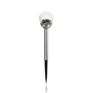 Lampe solaire LED à piquet pour pelouse, en acier inoxydable, étanche, pour jardins, parcs, aménagement paysager, éclairage extérieur - Product Image 3
