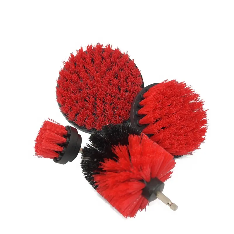 Car Cleaning Tools Factory Directly Customized 4Pcs Electric Drill Brush