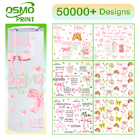 Autocollant en plastique imperméable Osmo 20OZ personnalisé imprimé UV pour gobelet de 20 oz - Écologique et durable