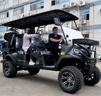 Voiturette de Golf électrique 6 places au Design Unique, châssis bas, batterie plomb-acide ou Lithium, voiture de Club, voiture de Golf électrique 6 places, nouveauté 2023