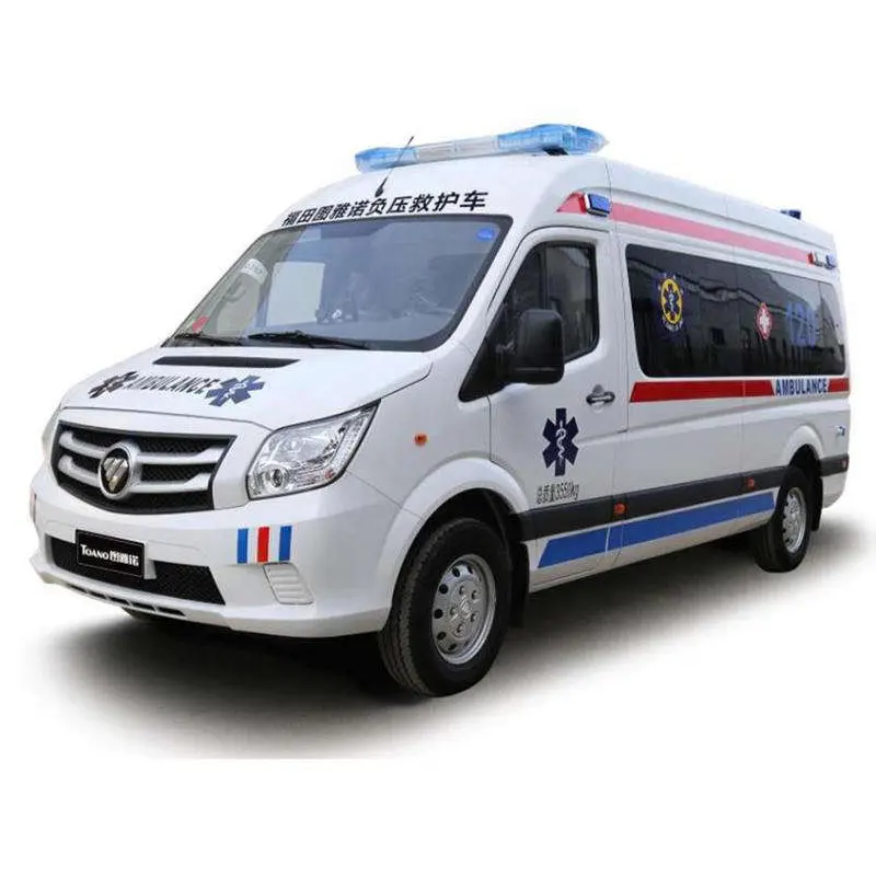 foton TOANO long wheel based 6 m emergency rescue car Negative Pressure Ambulance Vehicle with stretcher and chair
