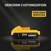 Batterie de perceuse OEM en gros, batterie de remplacement au lithium-ion 21V pour outils électriques sans fil, approvisionnement en vrac d'usine, ODM personnalisé