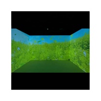 Projection immersive Salle de méditation virtuelle Boîte de projection apaisante à 360 degrés 3D Plage Nature Projecteur immersif Écrans muraux