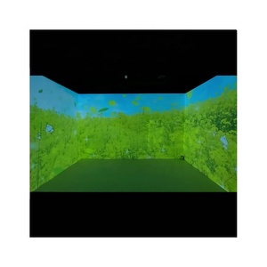Proyeksi mendalam ruang meditasi <span class=keywords><strong>Virtual</strong></span> 360 derajat proyeksi menenangkan kotak 3D pantai alam yang mendalam layar proyektor dinding - Product Image 6