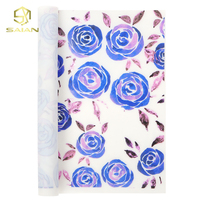 0.5MM Couleur Rose Imprimé Motif Givré Gelée PVC Givré PVC Film Gelée Matériel pour la Fabrication de Sac à Chaussures