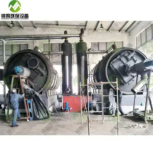 Tire To Oil Recycling Pyrolysis Equipment Converting Solid Waste To Be Fuel Oil Tyre Oil Carbon Black 5-8 Years Alloy Steel ZM