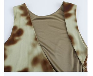 Robe plissée imprimée sexy et élégante pour femmes, robe de soirée décontractée - Product Image 2