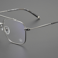 Lunettes de lecture unisexes de luxe en titane pur ultra-léger, style pilote, avec imprimé zèbre et léopard, monture intégrale
