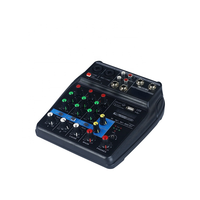 Nouvelle console de mixage audio DJ professionnelle mini 4 canaux légère avec Bluetooth, effets intégrés et son surround en plastique pour la maison