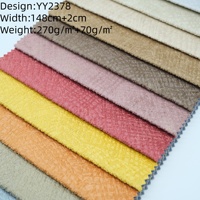 Nouveau design, vente en gros d'usine, tissu de canapé en polyester tricoté, gaufré, uni ou imprimé, respirant et résistant au rétrécissement