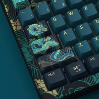 Akko MOD007v3 HE Année du Dragon 75% Clavier mécanique RVB rétroéclairé Jaune crème Clavier de jeu d'ordinateur à interrupteur magnétique