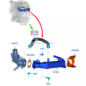 Tuyau <span class=keywords><strong>de</strong></span> soupape <span class=keywords><strong>de</strong></span> refroidissement <span class=keywords><strong>EGR</strong></span> pour Ford Ranger Mazda BT-50 2011- 1733254 BB3Q-9F476-AA BB3Q9F476AA - Product Image 5