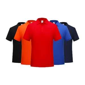ビジネスのためのカスタム半袖ゴルフポロシャツブレードカラーブランクコットンスポーツポロTシャツ