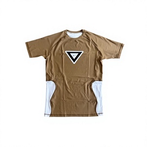 เสื้อรัดกล้ามเนื้อสำหรับฝึกซ้อม MMA ผู้ชาย ผ้าสแปนเด็กซ์/โพลีเอสเตอร์ พิมพ์ลายแบบซับลิเมชั่น ยืดได้สี่ทิศทาง เหมาะสำหรับยิวยิตสูและการต่อสู้ - Product Image 6