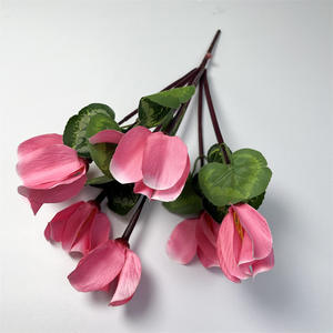 Fleurs artificielles de <span class=keywords><strong>cyclamen</strong></span> en soie moulées par injection, respectueuses de l'environnement, pour la décoration de mariage, de chambre nuptiale et comme accessoires de photographie en extérieur - Product Image 3