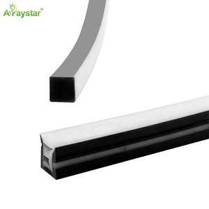 Bên Uốn Cong Điện Áp Cao 220V AC 3 Màu Đen + 1 Trắng Bề Mặt 16*16Mm LED Màu Đen Neon Linh Hoạt Dải Ánh Sáng 12W IP67 Không Thấm Nước - Product Image 6