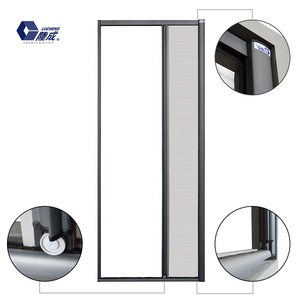 <span class=keywords><strong>Mosquitera</strong></span> <span class=keywords><strong>Enrollable</strong></span> de Aluminio para <span class=keywords><strong>Puerta</strong></span>, Apertura de Dos Lados, Venta al por Mayor de Fábrica BSCI - Product Image 3