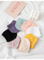 Demi-chaussettes invisibles et fines pour femmes, bas en coton pur antidérapant en Silicone à talons hauts pour dames