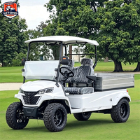 Voiturette de golf électrique à 2 places avec boîte de chargement, certifiée CE, Letsing